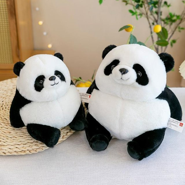 Joyful toys Riesenpanda-Kissen, braunes Bärenplüschtier, 25cm - Bild 1