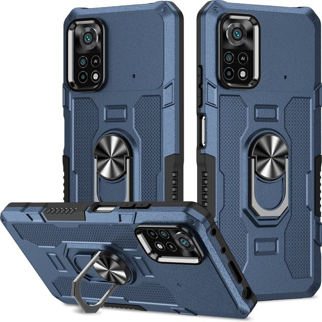 Stoßfeste Magnet-Schutzhülle für Xiaomi Mi Poco X5 X4 X3 Pro NFC und Mi 11T Pro 11 Lite NE in Rot und Blau - Bild 1