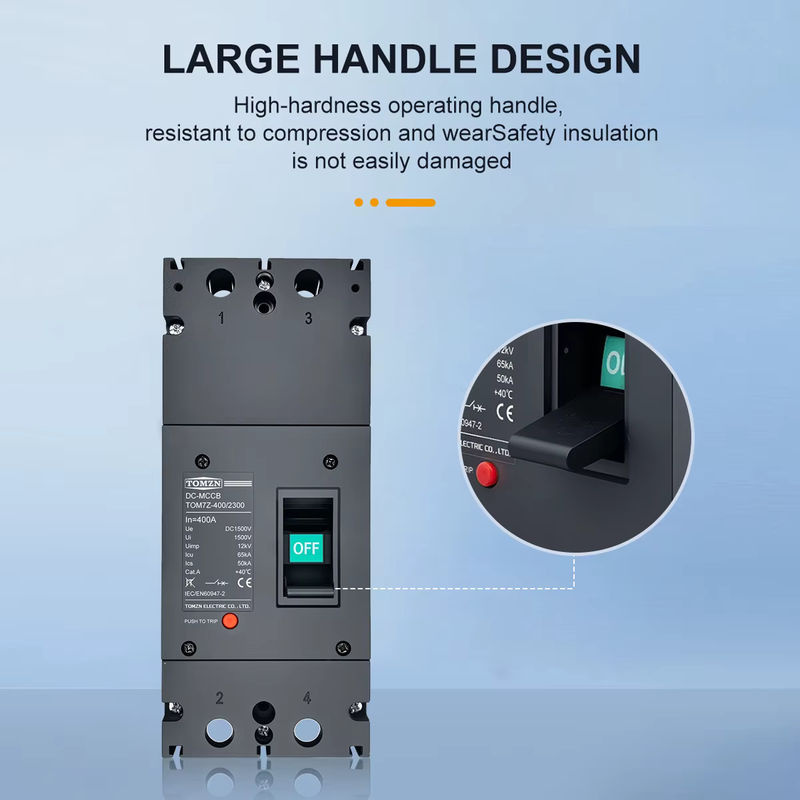 TOMZN 2P DC MCCB TOM7Z Kompaktleistungsschalter Überlastschutzschalter für Solar-Photovoltaik-PV 1500V 300A 400A - Bild 3