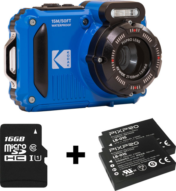 Kodak Action Camera Set WPZ2 in Blau mit Wi-Fi und kompaktem Design - Bild 1