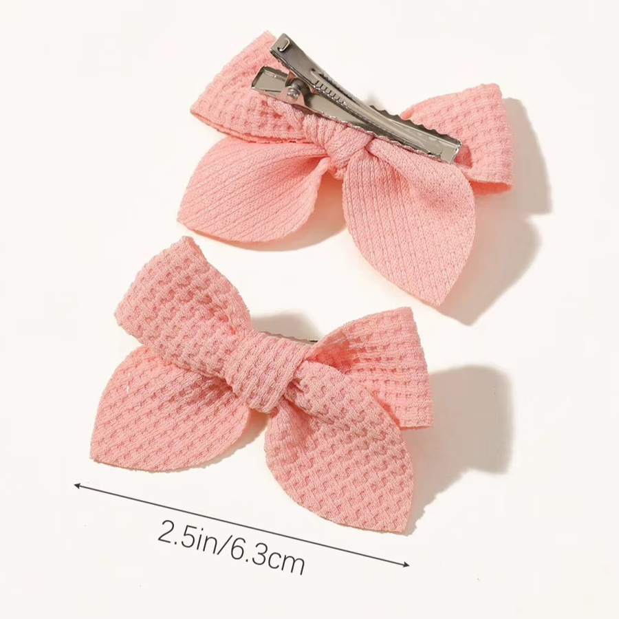 Baby Bows Haarschleifen-Clips-Set, Handgefertigte Haarnadeln, Kinder - Bild 2