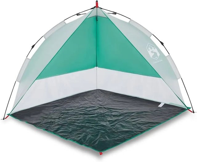 Furnicato Strandzelt in Meergrün mit Quick Release System, B/T/H: 205 x 200 x 115 cm - Bild 1