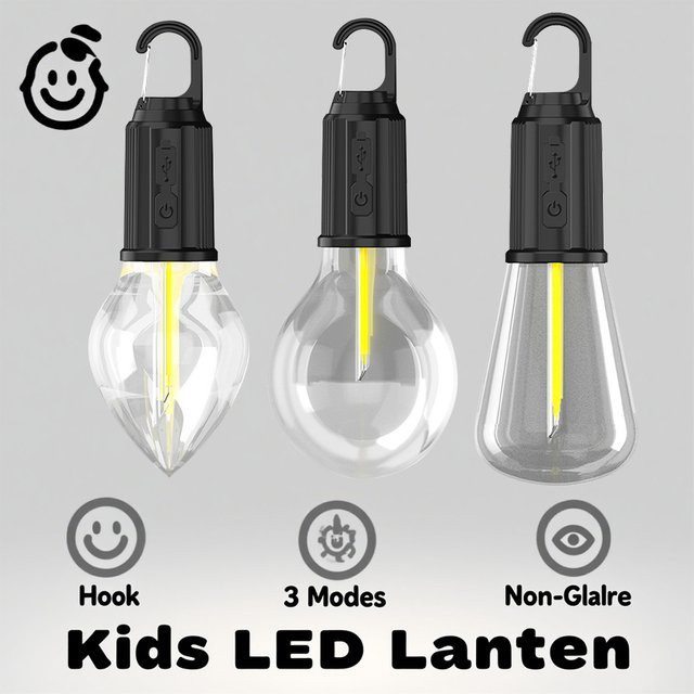 XIWANGFIRE Wiederaufladbare Kinder-Handlaterne mit warmweißem Licht in Schwarz und transparentem Design - Bild 1