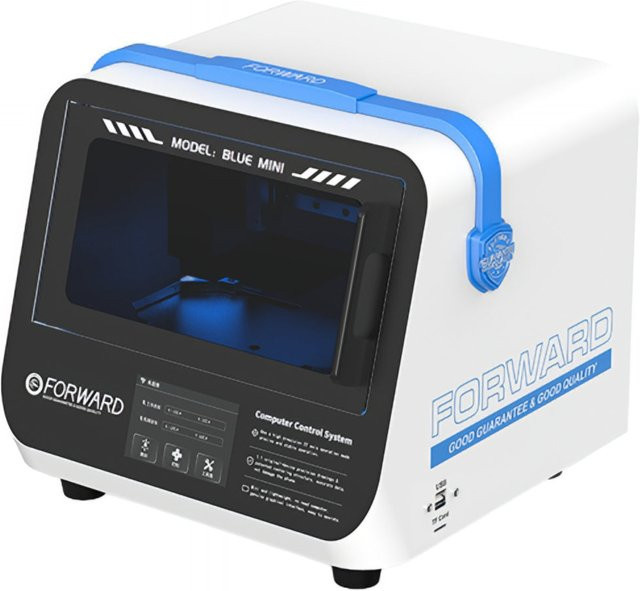 Multifunktionales Forward Mini Lasergerät mit Bluetooth und Wi-Fi in Blau und Weiß - Bild 1