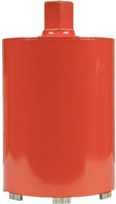 Eibenstock Diamant-Trocken-Bohrkrone mit 6 Segmenten, Durchmesser: 152 mm, Nutzlänge: 200 mm, Farbe: Rot - Bild 1