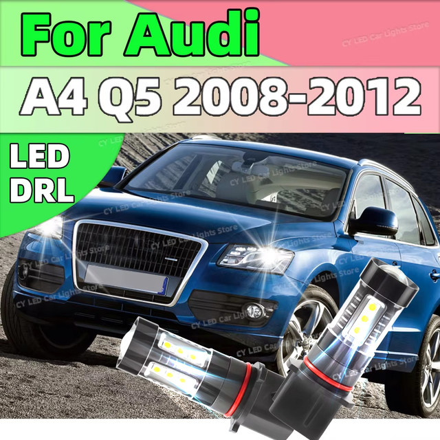 ChicYoo 2er Set LED Tagfahrlicht Canbus P13W DLR Birnen 6000 Kelvin für Audi A4 und Q5 Plug & Play - Bild 1
