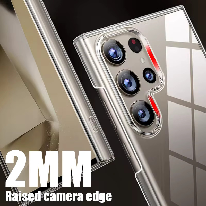 Transparente harte PC-Schutzhülle für Samsung Galaxy S25 S24 S23 S22 Ultra Plus FE sowie A15 A25 A34 A35 A53 A54 A55 A14 Handyhülle - Bild 4
