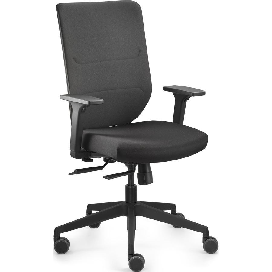 Dauphin Trend Office Bürodrehstuhl to-sync work comfort in Schwarz mit Armlehnen und Rollen, B/T/H: 57,0 x 42,5 x 23,4 cm - Bild 2