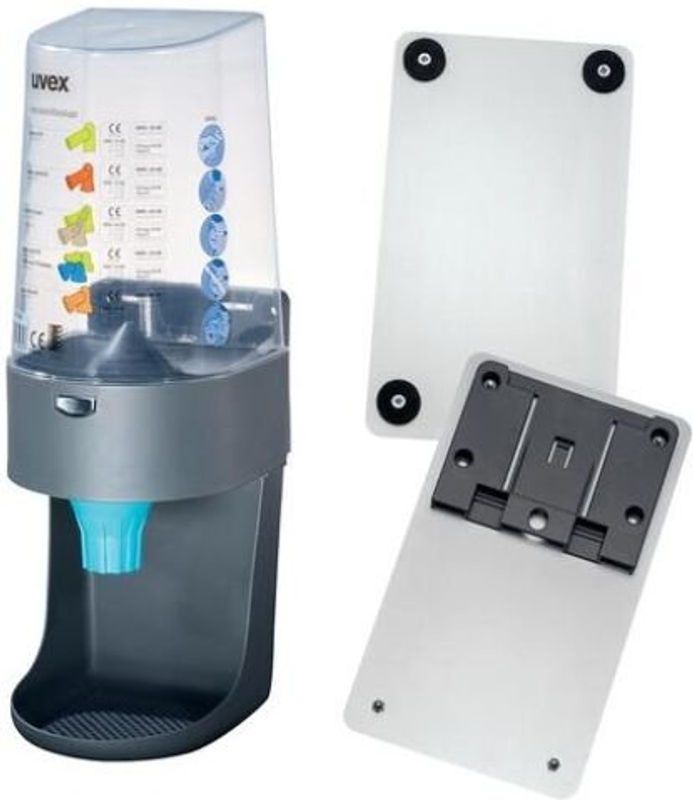 uvex Gehörschutz-Spender one2click grau zur Wandbefestigung mit magnetischer Befestigung - Bild 2