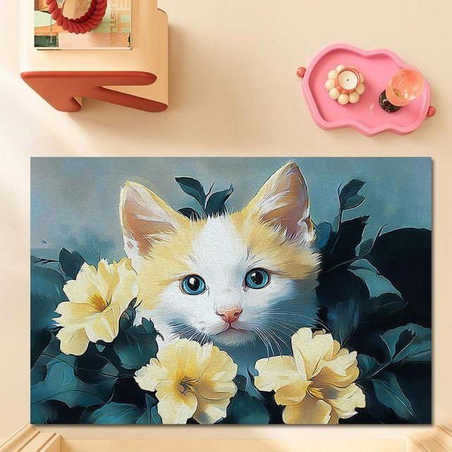 Cartoon Fußmatte für den Hauseingang und die Veranda, rutschfest und schmutzabweisend, Mehrfarbig, B/T: 60 x 40 cm - Bild 1