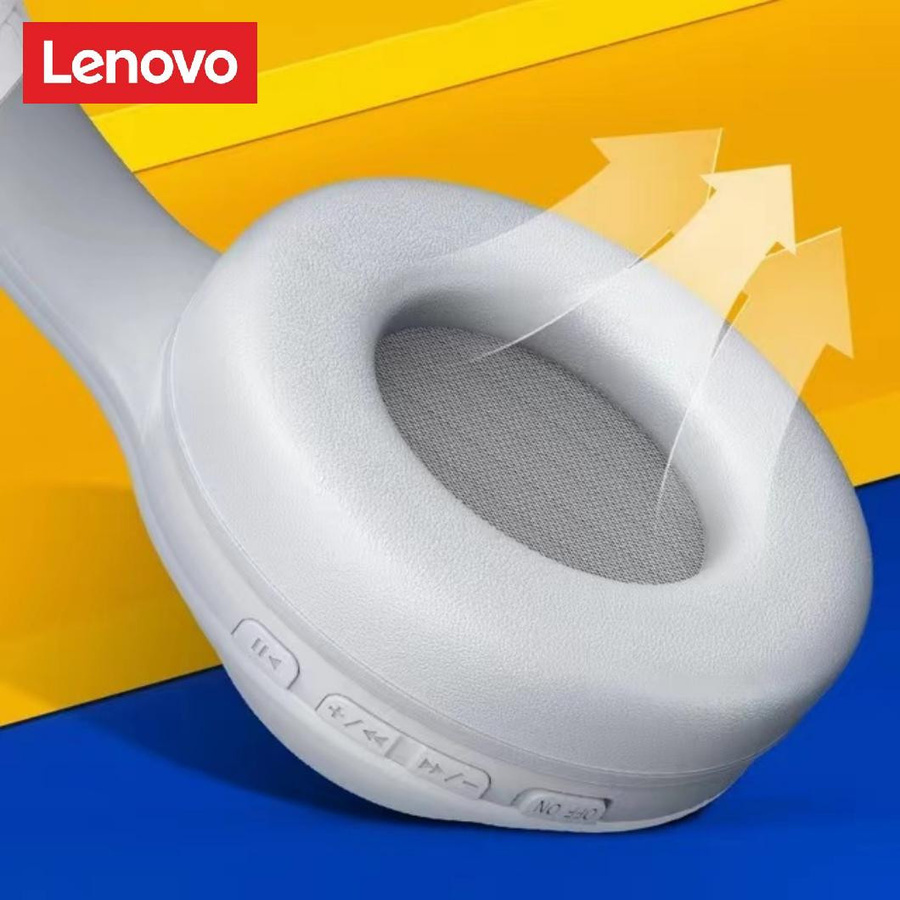 Lenovo TH10 Stereo-Kopfhörer Bluetooth-Headset mit Mikrofon in Schwarz - Bild 5