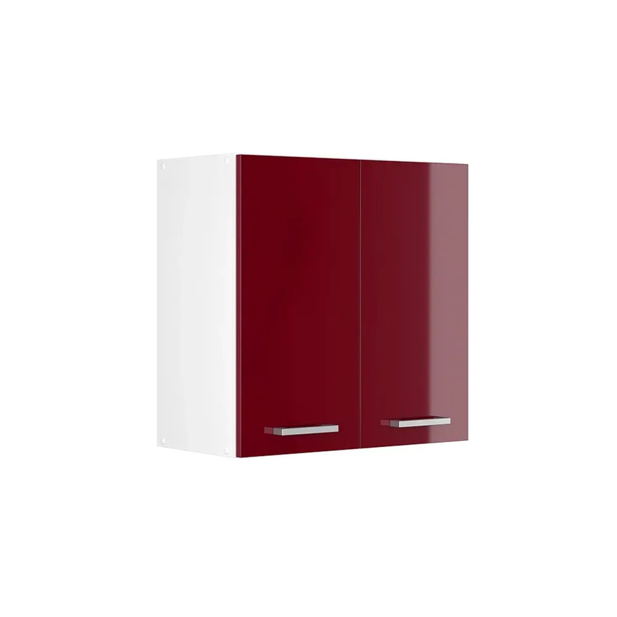 Vicco R-Line Hängeschrank Küchenschrank Hochglanz Bordeaux/Weiß B: 60 cm, H: 60 cm, T: 31 cm - Bild 2