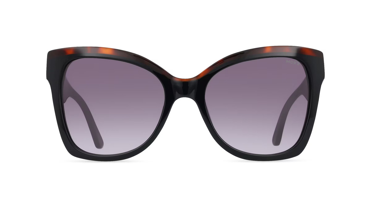 Mexx 6511 Sonnenbrille Butterfly, Vollrand, Kunststoff, Unisex, schwarz - Bild 1