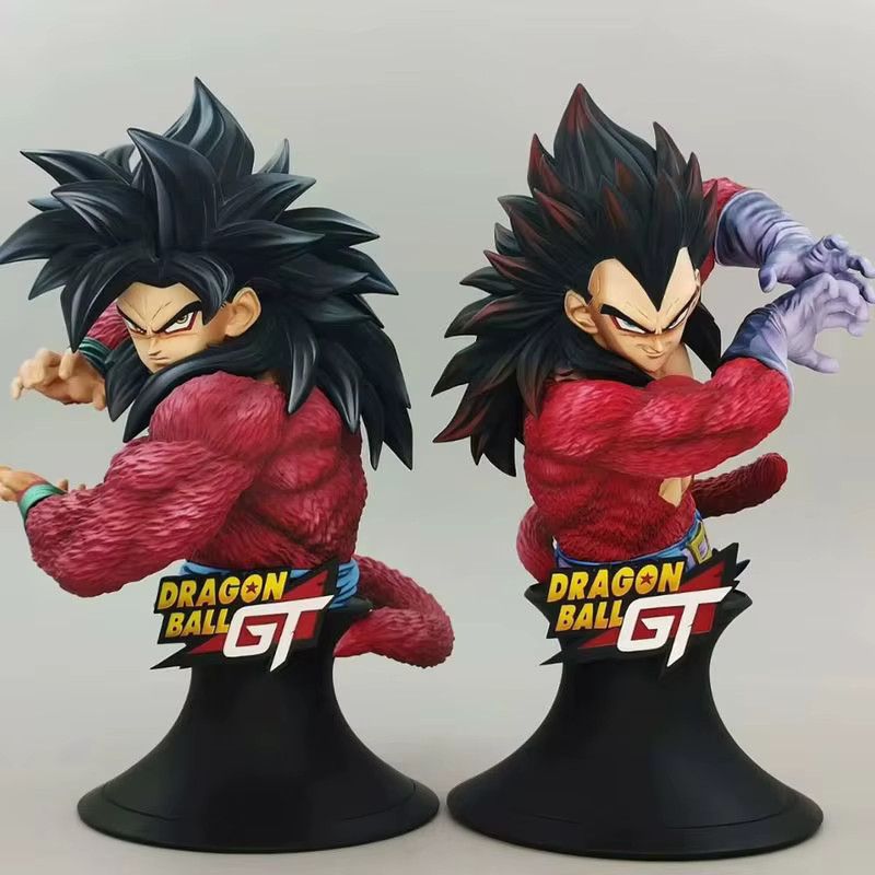 Bandai Anime Figur Son Goku und Vegeta Super Saiyajin 4 PVC Statue Modell, Höhe: 24 cm - Bild 2