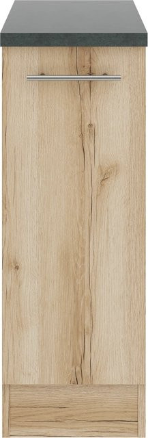 OPTIFIT Livorno290 Küchen-Unterschrank in Wildeiche Nachbildung und Anthrazit - Bild 1