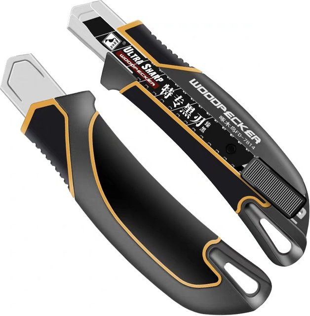 JESJELIU Universelles Metall-Brieföffner-Messer, versenkbar, Schwarz - Bild 1