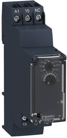 Schneider Electric RE22R1KMR Verzögerungszeitschalter für DIN-Schiene in Schwarz - Bild 1