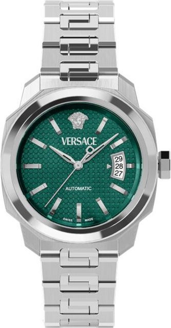 Versace Herrenuhr Dylos, Automatik, Edelstahl, Grün, 42 mm, 5 ATM - Bild 1