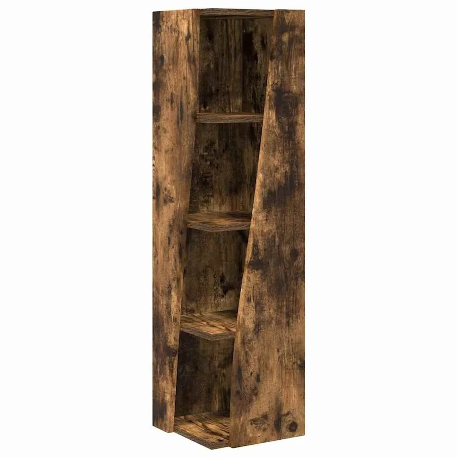 vidaXL Eckschrank aus Holzwerkstoff in Geräucherte Eiche, B/T: 27,5 x 27,5 cm, Höhe: 102 cm - Bild 2