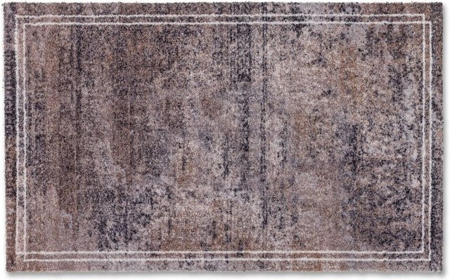 Fußmatte FELICIDO von Astra in Grau, Braun und Multicolour mit modernem Grafikdesign, rutschfest und waschbar - Bild 1
