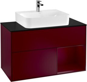 V&B Waschtischunterschrank Finion 100 mit Wandbeleuchtung, Breite: 100 cm, Höhe: 50,1 cm, Tiefe: 50,1 cm - Bild 1