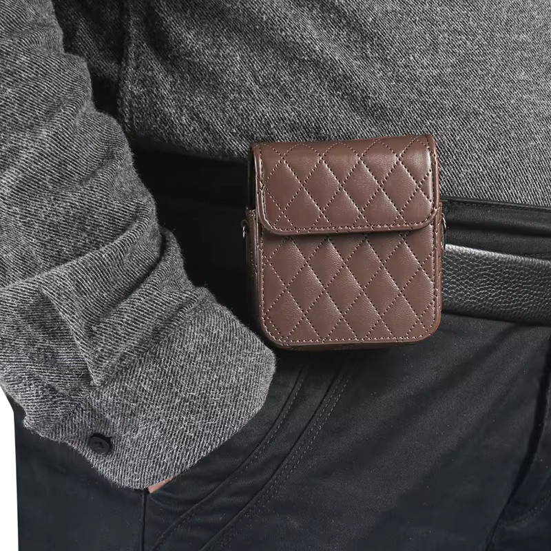 FaLi Qisubao Universelle Gürteltasche für Samsung Galaxy Z Flip7, Z Flip7 se, Flip 6, Flip 5 und Motorola Edge Serie in Braun - Bild 5