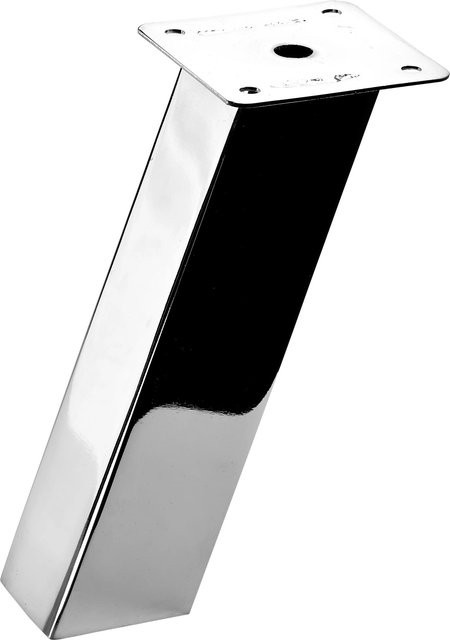 Hettich Theken-Konsole Eckig verchromt Silber B: 16,5 cm, T: 4 cm, H: 4 cm, 2 Stück - Bild 1