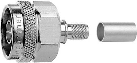 Telegärtner N-Steckverbinder in Silber - Bild 1