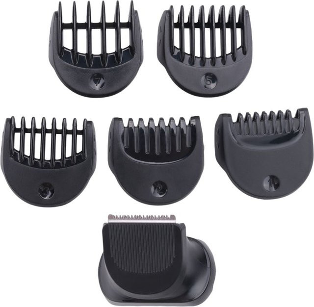 Braun A74G Bartschneiderkopf Ersatz-Rasierkopf mit 5-teiligem Führungskamm-Trimmset in Schwarz für Braun Series 3 - Bild 1