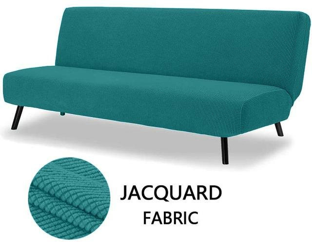 YZFZP Sofa-Bettbezug aus elastischem Polar-Fleece in Türkis, armloser Stretch-Schonbezug für dein Sofa in Größe M - Bild 1