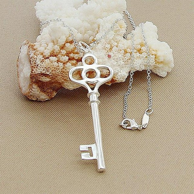 YIRAN Halskette, 925 Silber, Weiß, Unisex - Bild 1