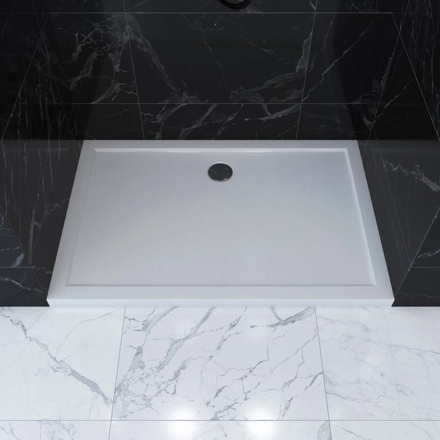 Aurlane Duschwanne Pure Rechteck Weiß B/T: 120 x 90 cm - Bild 1