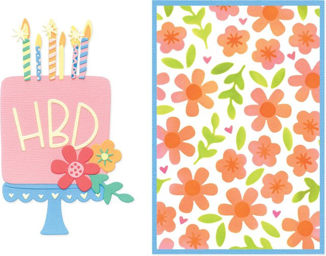 Sizzix Thinlits Die Set Let's Eat Cake mit 16 Stücken und 2 Schablonen in Multicolour - Bild 1