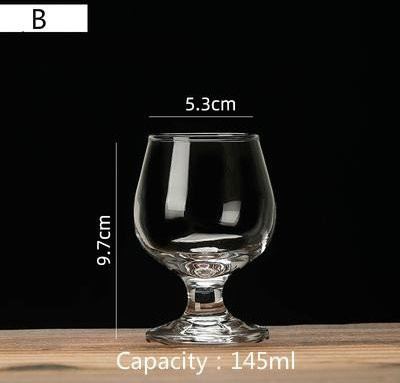 Yiran Furniture Cognac Brandy Glas transparent aus Glas für Whisky und Wodka - Bild 1