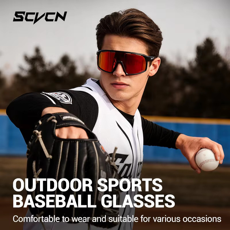 Scvcn Sportsonnenbrille, Unisex, Vollrand, Kunststoff - Bild 2