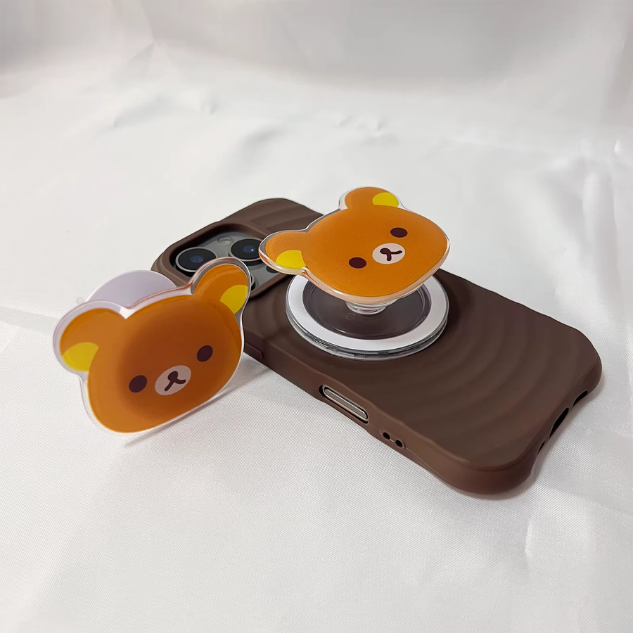 Süßer Cartoon-Bär Handyhalter Griptok in Braun für deine Handyhülle - Bild 2