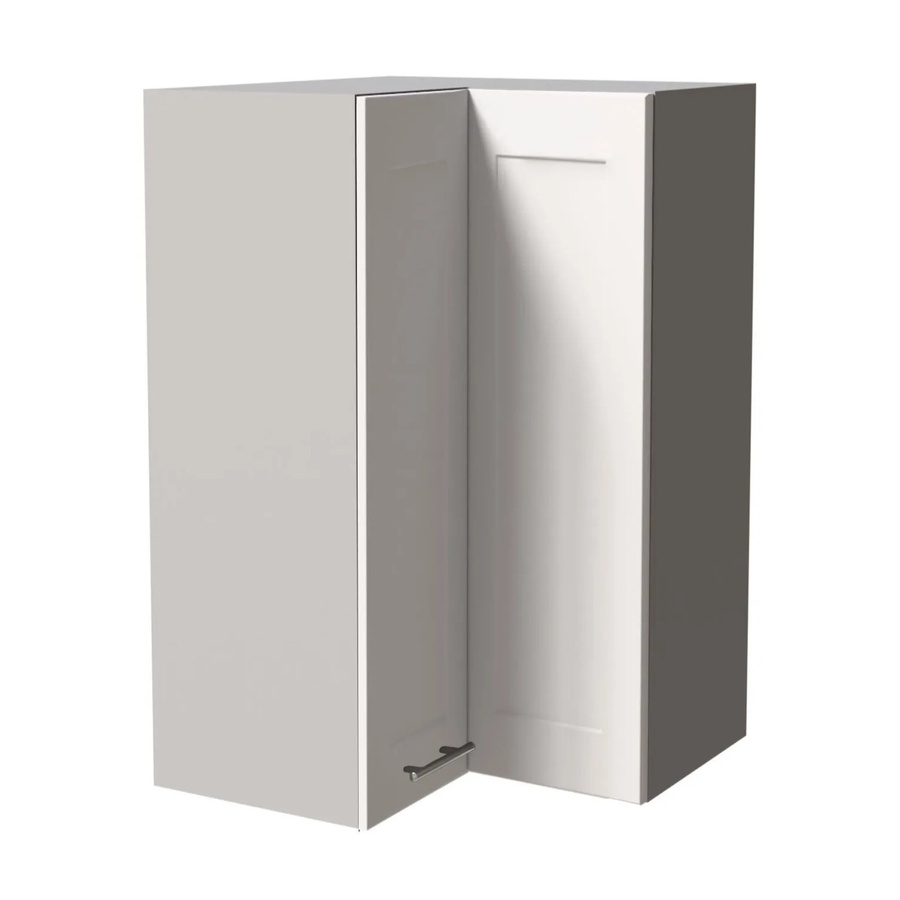 Feldmann-Wohnen Eckhängeschrank Oslo Küchenschrank Grau Weiß Matt B/T/H: 60 x 60 x 96 cm - Bild 2