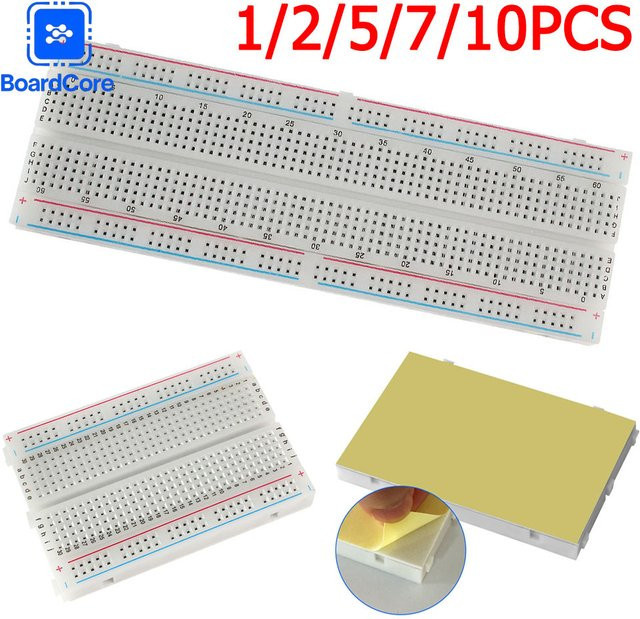 YTDMEN Breadboard MB-102 Universal Solderless PCB Test Protoboard DIY Kit, Weiß - Bild 1