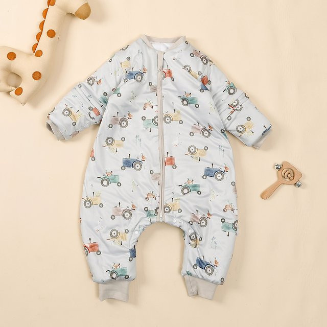 HappyFlute Baby Schlafsack mit Langarm und Split Bein aus Baumwolle und Polyester in Multicolour für 0 bis 6 Jahre - Bild 1