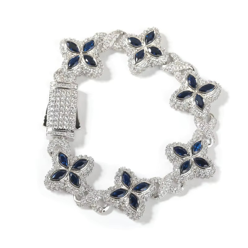 LOVE&NAME Armband, Blumen-Zirkon, mehrfarbig, Damen - Bild 4