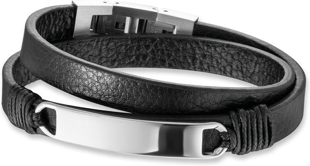 Save Brave Armband Edelstahl, Schwarz, Herren - Bild 1