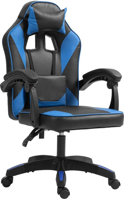 CLP Bürostuhl Orkney Ergonomischer Gamingstuhl mit Kunstlederbezug, Kopfstütze und Armlehnen - Bild 1