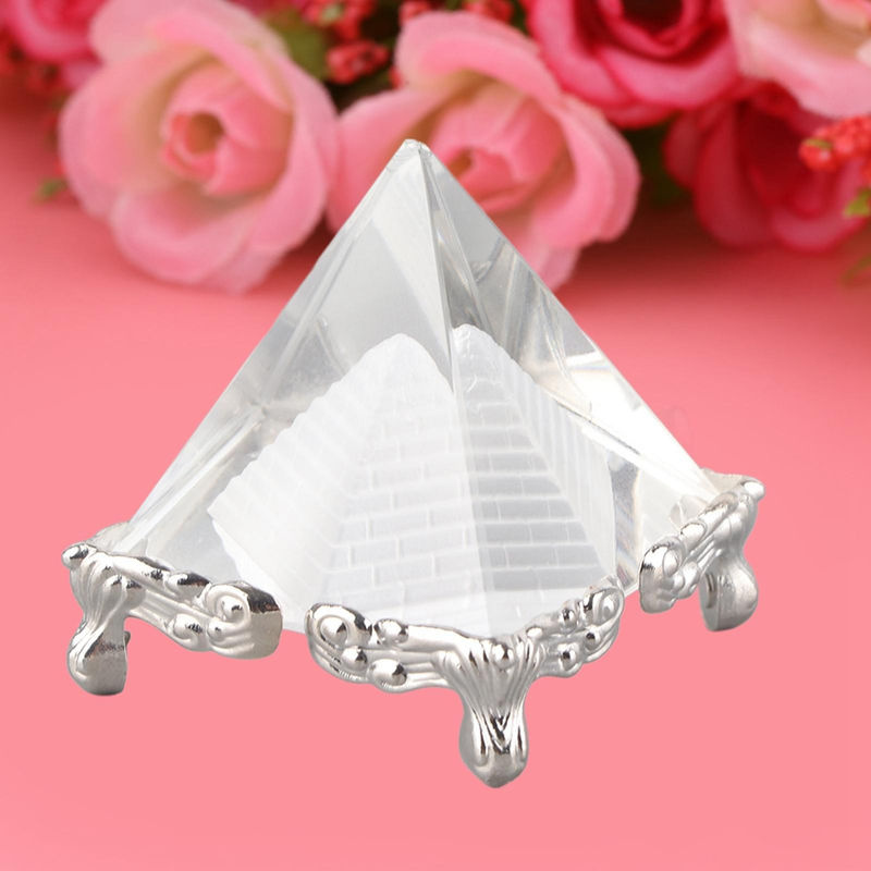 Tooarts Kristall-Pyramide aus Quarzstein in transparent für deine Wohndekoration - Bild 2