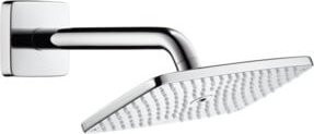 Hansgrohe Raindance E 240 Kopfbrause in Chrom mit Rain-Strahl und Anti-Kalk-Funktion, quadratisch, wandmontiert - Bild 1