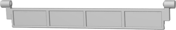Gobricks 4218 Ziegelrollentür-Teilabschnitt, Bausteine, 10-teiliges Set - Bild 1