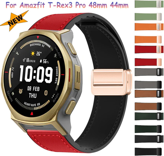 Amazfit Uhrenarmband Silikon, Leder, Multicolor, Unisex - Bild 1