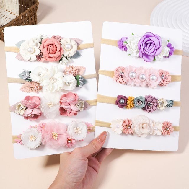BABY BOWS Stirnband Set, Künstliche Blume, Kinder - Bild 1