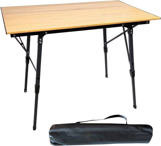 Osoltus Camping Klapptisch Fjord aus Aluminium, höhenverstellbar, B/T: 90 x 56 cm - Bild 1