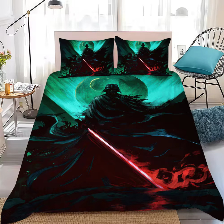 S-STAR Star Wars Bettwäsche-Set aus Baumwolle, 3-teilig, Multicolour, B: 135 cm x L: 200 cm - Bild 2
