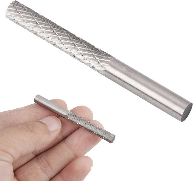 VIBRATITE Schleifkopf-Rotationsfeile aus Hochgeschwindigkeitsstahl in Silber zum Schnitzen und Polieren - Bild 1